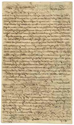 约翰·安德鲁斯给威廉·巴瑞尔的信, 1773年2月24日威廉·巴瑞尔给约翰·安德鲁斯的回信, 1773年3月22日 