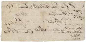 卡托·格雷给哈特福德·特纳的收据，1785年4月6日 