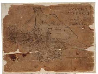The Town of Boston in New England by Capt. John Bonner Map