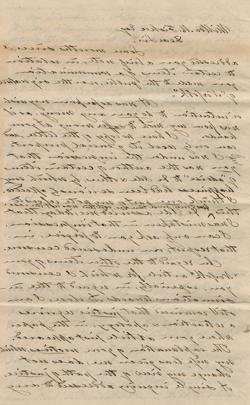 查尔斯·T的信. 托里致米尔顿·M. 费雪，1844年11月16日手稿